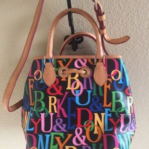 Dooney & Bourke Coated Cotton Retro Drawstring Bag